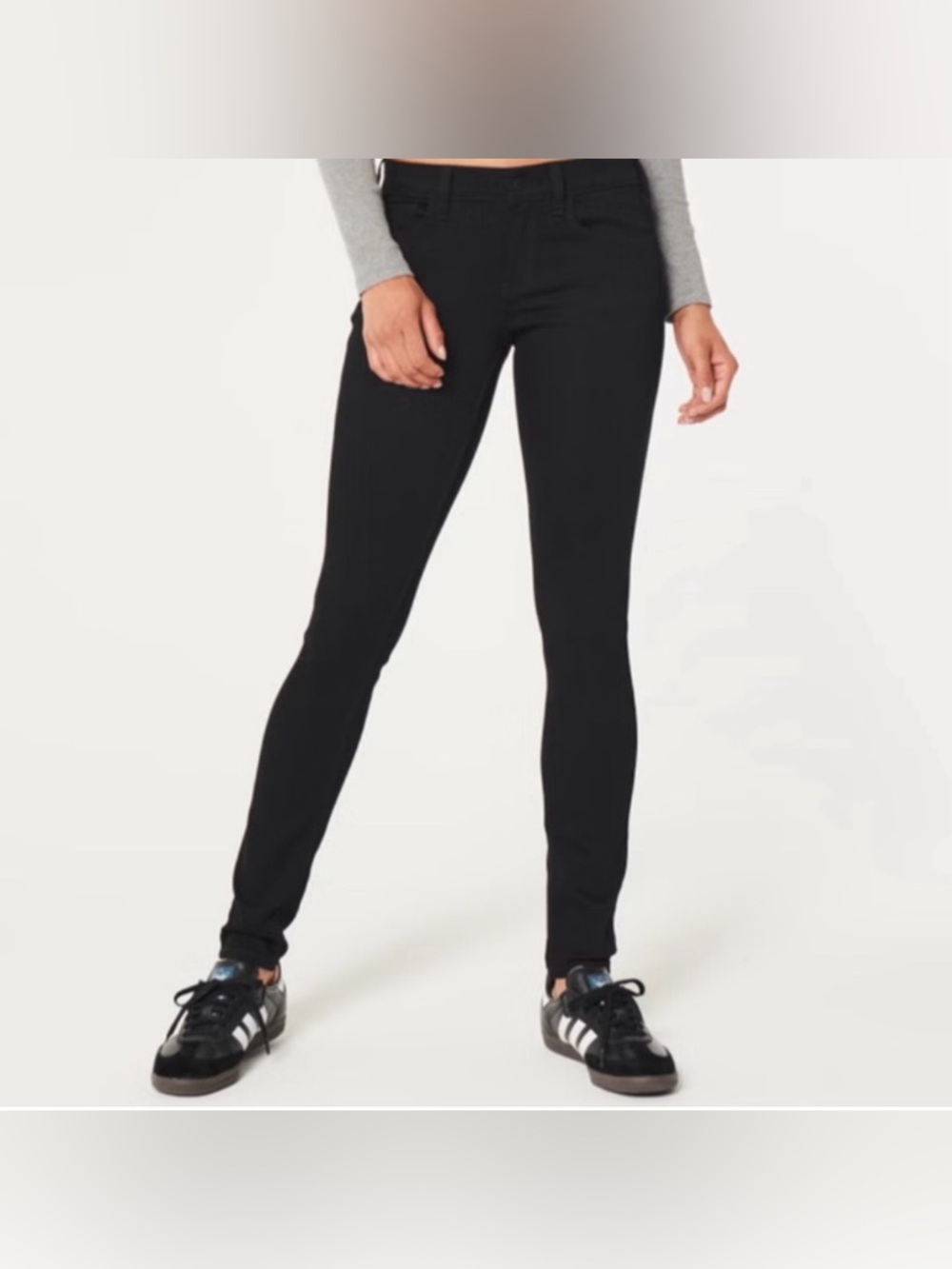 Hollister Super Skinny Classic Black / Gray Jeans Size 29